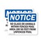 Signmission No Glass Or Animals Within Fenced Pool Area, 14 in W x Rectangle, Plastic OS-2PACK-NS-P-1014-L-14632 - alternate 1
